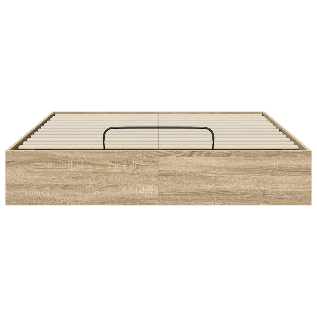 vidaXL Ottoman Bed Frame Sonoma Oak 140 x 190 cm Engineered Wood