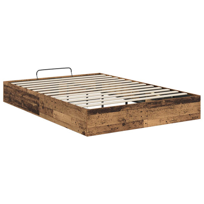 vidaXL Ottoman Bed Frame Old Wood 193 x 140 x 25 cm Engineered Wood