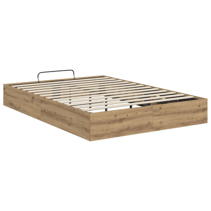 vidaXL Ottoman Bed Frame Artisan Oak 140 x 200 cm Engineered Wood
