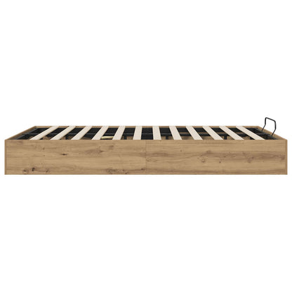 vidaXL Ottoman Bed Frame Artisan Oak 140 x 200 cm Engineered Wood