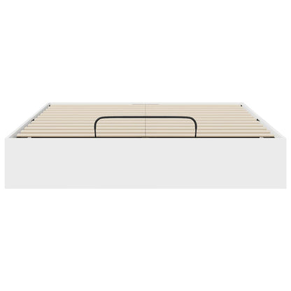 vidaXL Ottoman Bed Frame White 193 x 135 x 25 cm Engineered Wood