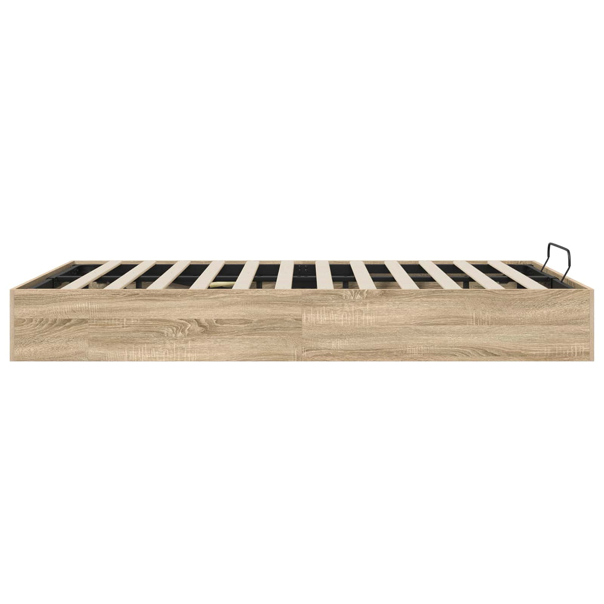 vidaXL Ottoman Bed Frame Sonoma Oak 135 x 190 cm Engineered Wood