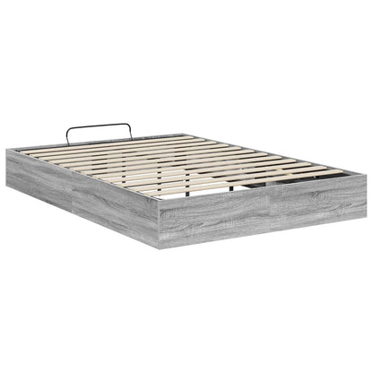 vidaXL Ottoman Bed Frame Grey Sonoma 193 x 135 x 25 cm Engineered Wood
