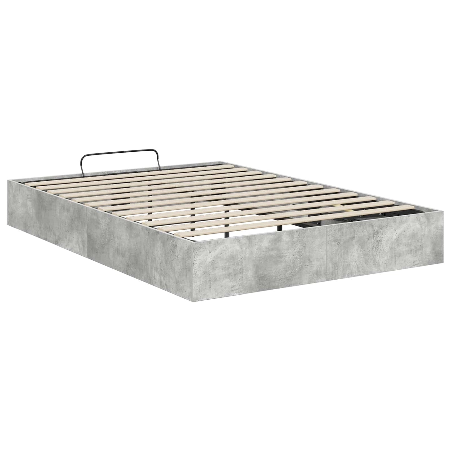 vidaXL Ottoman Bed Frame Concrete Grey 120 x 190 cm Engineered Wood
