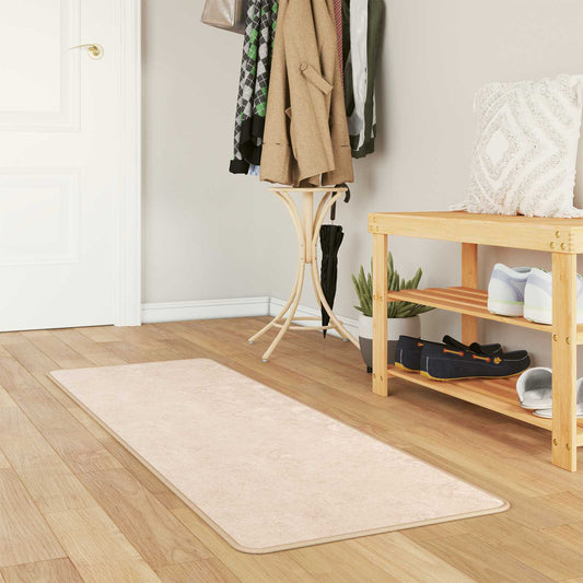 vidaXL Rug Runner MARSA Cream 50 x 100 cm Polyester and PVC