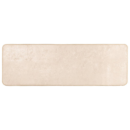 vidaXL Rug Runner MARSA Cream 50 x 200 cm Polyester and PVC