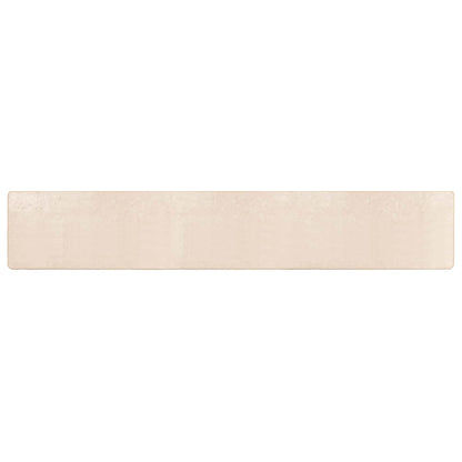 vidaXL Rug Runner MARSA Cream 50 x 400 cm Polyester and PVC