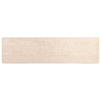 vidaXL Rug Runner MARSA Cream 80 x 250 cm Polyester and PVC