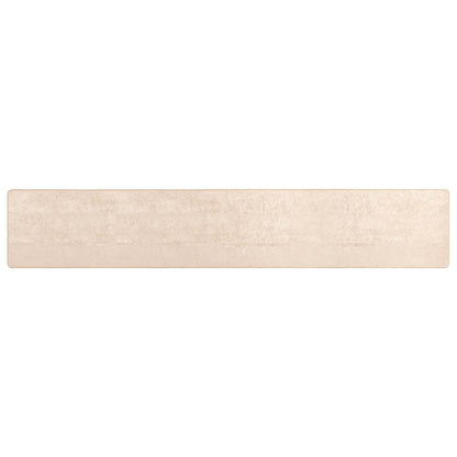 vidaXL Rug Runner MARSA Cream 80 x 400 cm Polyester and PVC