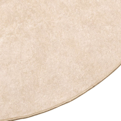 vidaXL Rug Runner MARSA Cream 120 x 120 cm Polyester and PVC