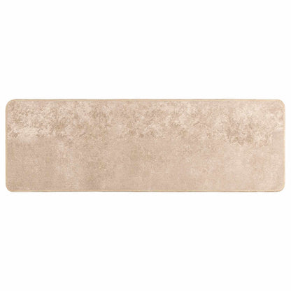 vidaXL Rug Runner MARSA Beige 50 x 150 cm Polyester and PVC