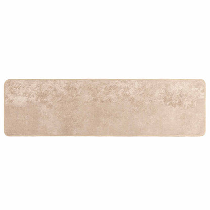 vidaXL Rug Runner MARSA Beige 50 x 200 cm Polyester and PVC
