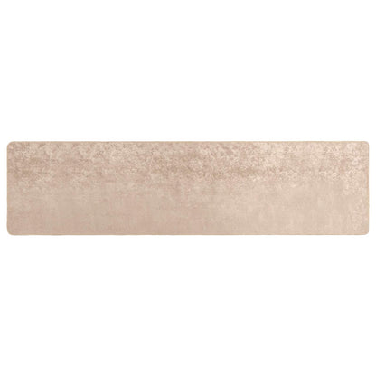 vidaXL Rug Runner MARSA Beige 50 x 300 cm Polyester and PVC