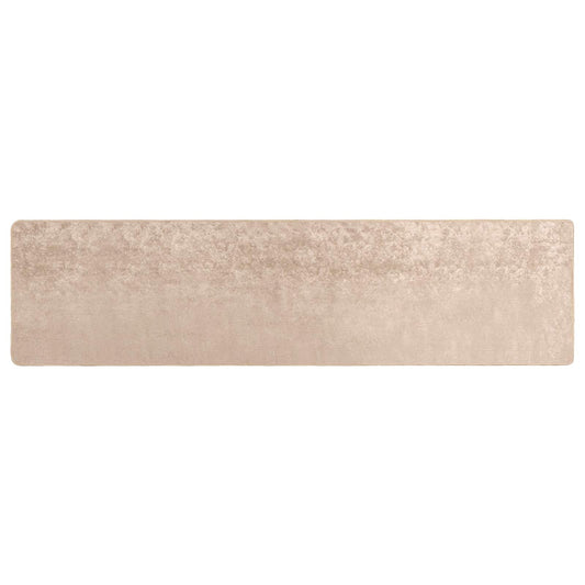 vidaXL Rug Runner MARSA Beige 50 x 300 cm Polyester and PVC