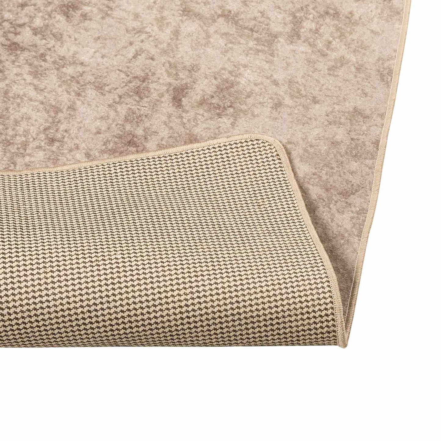 vidaXL Rug Runner MARSA Beige 50 x 400 cm Polyester and PVC