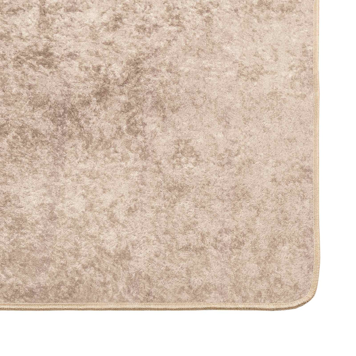 vidaXL Rug Runner MARSA Beige 50 x 400 cm Polyester and PVC