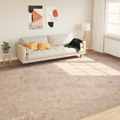vidaXL Rug Runner MARSA Beige 300 x 400 cm Polyester and PVC