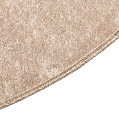 vidaXL Rug Runner MARSA Beige 120 x 120 cm Polyester and PVC
