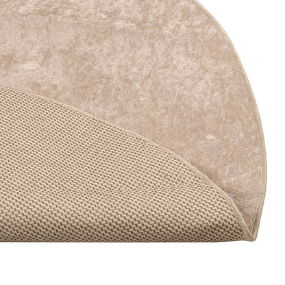 vidaXL Rug Runner MARSA Beige 120 x 120 cm Polyester and PVC