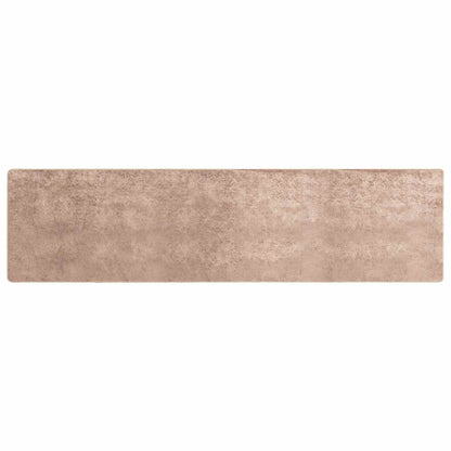 vidaXL Rug Runner MARSA Sand 50 x 450 cm Polyester and PVC