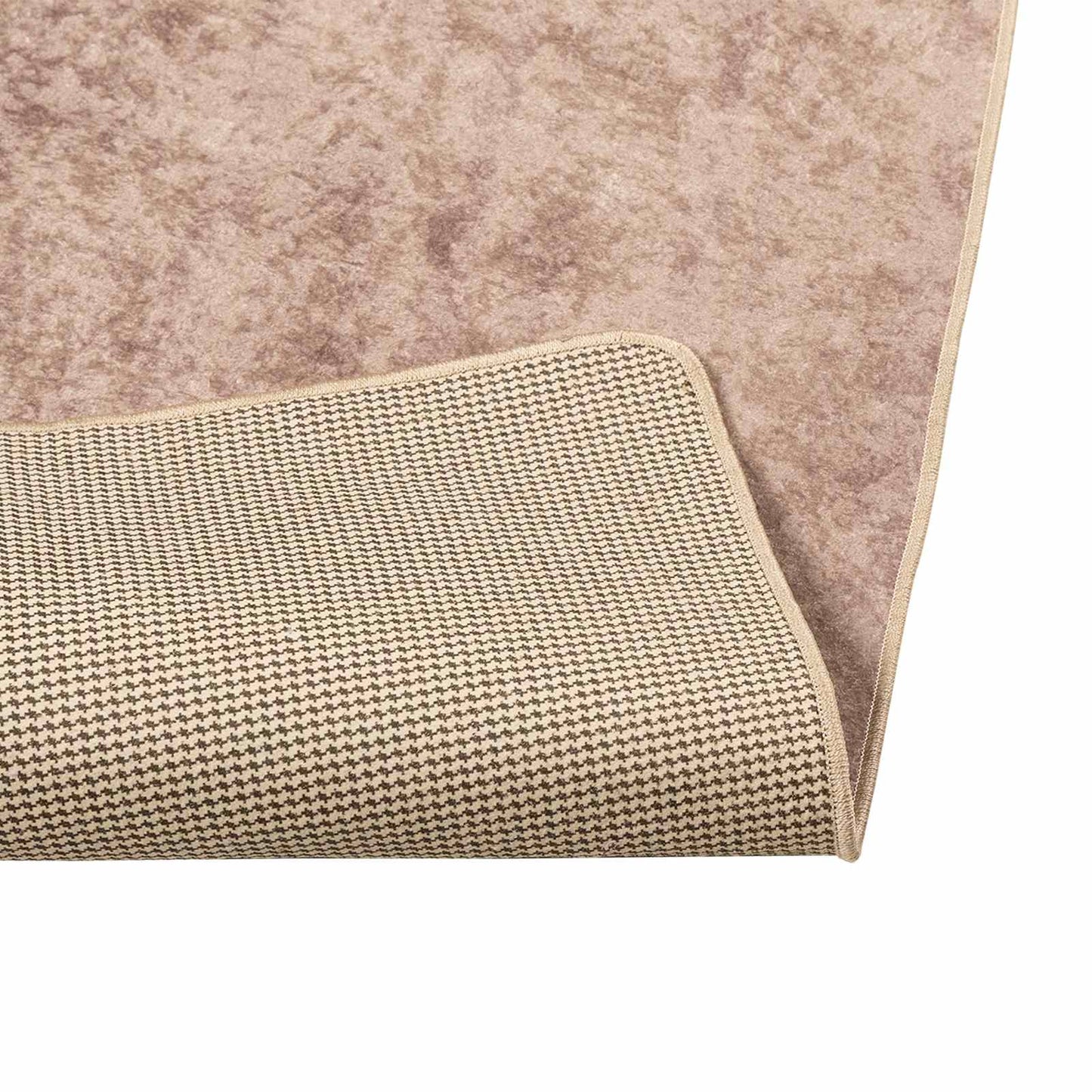 vidaXL Rug Runner MARSA Sand 80 x 100 cm Polyester and PVC