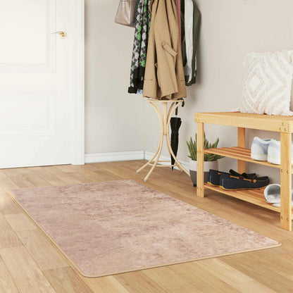 vidaXL Rug Runner MARSA Sand 80 x 100 cm Polyester and PVC
