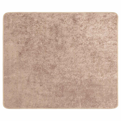 vidaXL Rug Runner MARSA Sand 80 x 100 cm Polyester and PVC