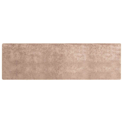 vidaXL Rug Runner MARSA Sand 80 x 250 cm Polyester and PVC