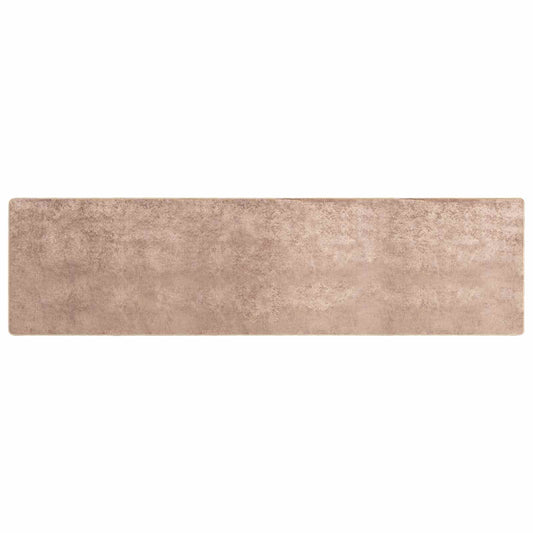 vidaXL Rug Runner MARSA Sand 80 x 300 cm Polyester and PVC