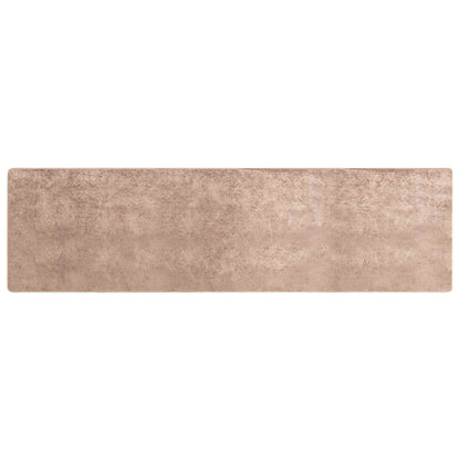 vidaXL Rug Runner MARSA Sand 80 x 350 cm Polyester and PVC