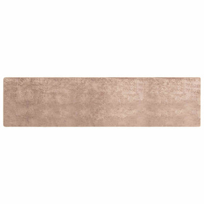 vidaXL Rug Runner MARSA Sand 80 x 450 cm Polyester and PVC