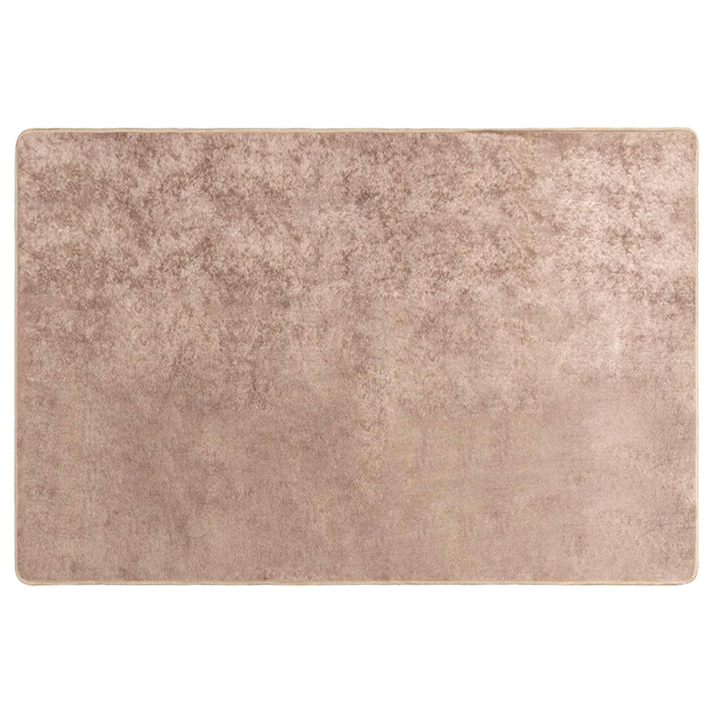 vidaXL Rug Runner MARSA Sand 100 x 150 cm Polyester and PVC