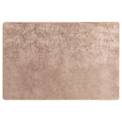 vidaXL Rug Runner MARSA Sand 100 x 150 cm Polyester and PVC