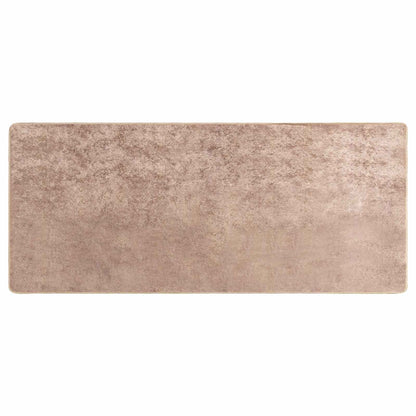 vidaXL Rug Runner MARSA Sand 100 x 200 cm Polyester and PVC