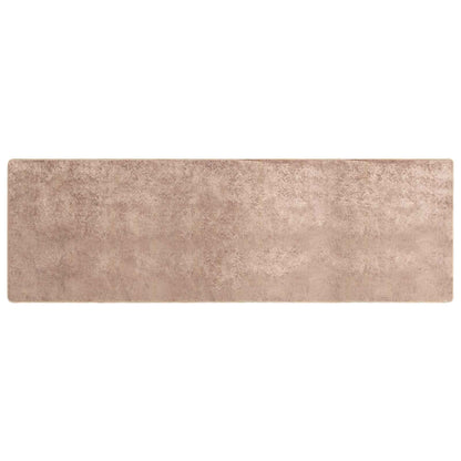 vidaXL Rug Runner MARSA Sand 100 x 350 cm Polyester and PVC