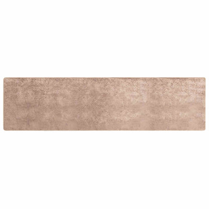 vidaXL Rug Runner MARSA Sand 100 x 450 cm Polyester and PVC