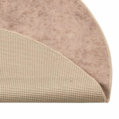 vidaXL Rug Runner MARSA Sand 120 x 120 cm Polyester and PVC