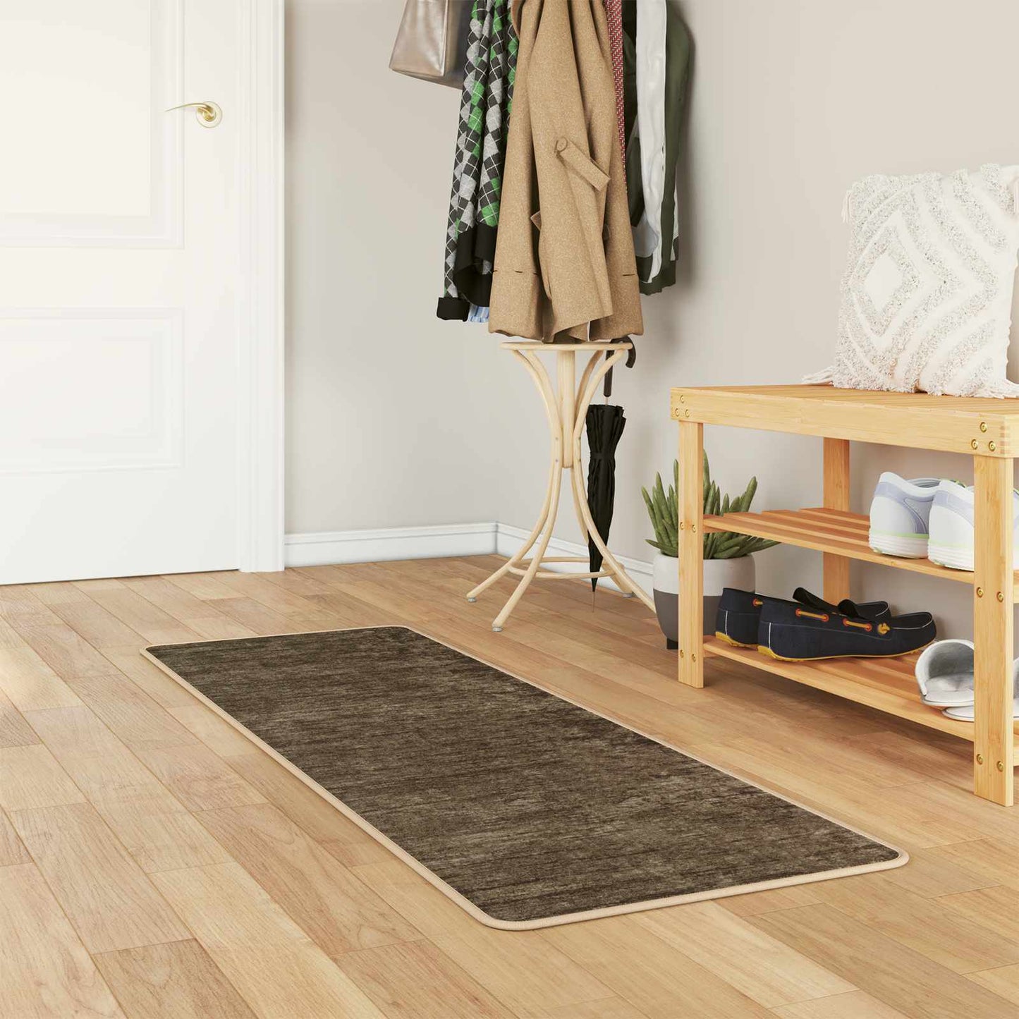 vidaXL Rug Runner MARSA Forest Green 50 x 150 cm Polyester and PVC