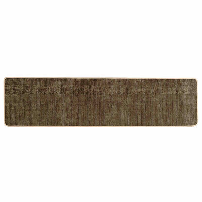 vidaXL Rug Runner MARSA Forest Green 80 x 450 cm Polyester and PVC