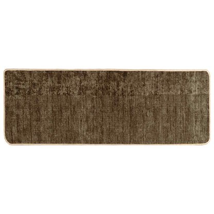 vidaXL Rug Runner MARSA Forest Green 100 x 250 cm Polyester and PVC