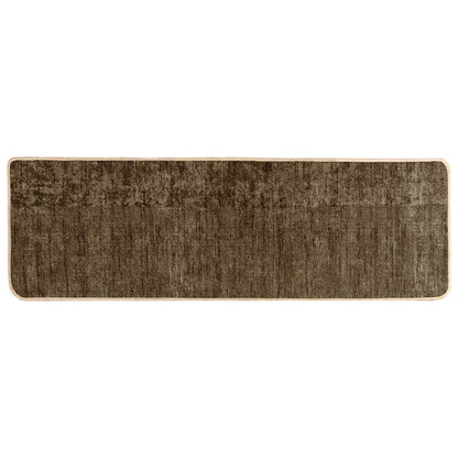 vidaXL Rug Runner MARSA Forest Green 100 x 350 cm Polyester and PVC