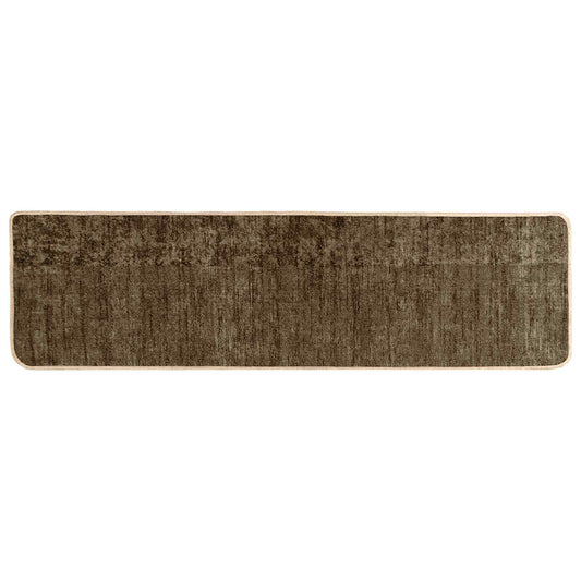 vidaXL Rug Runner MARSA Forest Green 100 x 400 cm Polyester and PVC