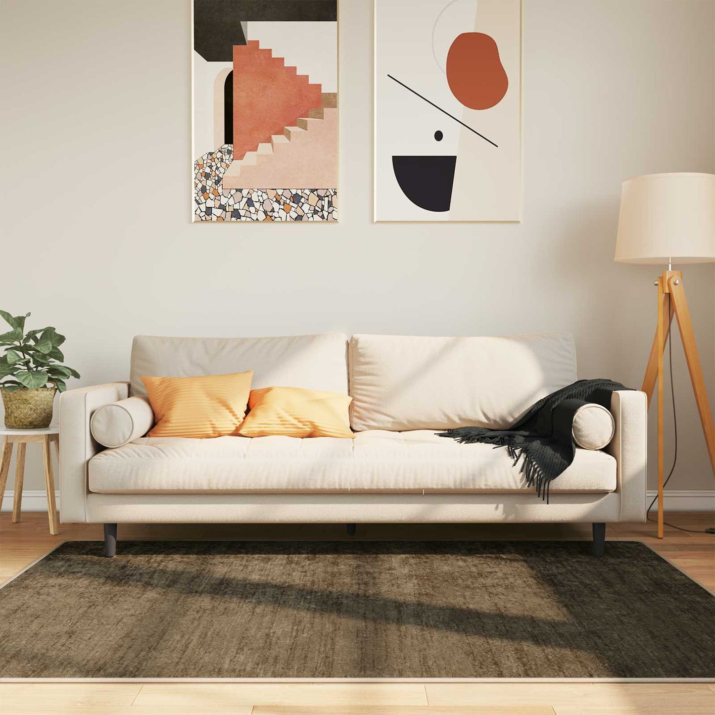 vidaXL Rug Runner MARSA Forest Green 120 x 170 cm Polyester and PVC