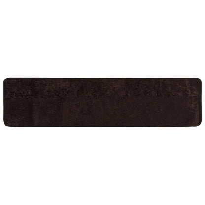 vidaXL Rug Runner MARSA Anthracite 80 x 450 cm Polyester and PVC