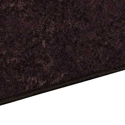 vidaXL Rug Runner MARSA Anthracite 100 x 150 cm Polyester and PVC