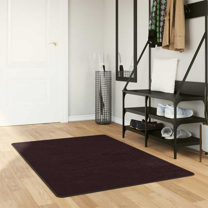 vidaXL Rug Runner MARSA Anthracite 100 x 150 cm Polyester and PVC