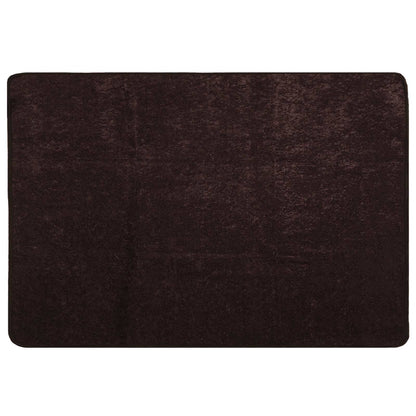 vidaXL Rug Runner MARSA Anthracite 100 x 150 cm Polyester and PVC