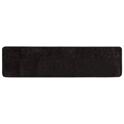 vidaXL Rug Runner MARSA Anthracite 100 x 450 cm Polyester and PVC
