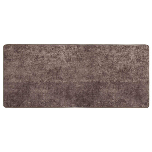vidaXL Rug Runner MARSA Grey 50 x 100 cm Polyester and PVC
