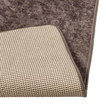 vidaXL Rug Runner MARSA Grey 50 x 400 cm Polyester and PVC